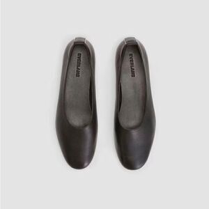 NEW EVERLANE The Day Glove in Black Italian Leather Flat
